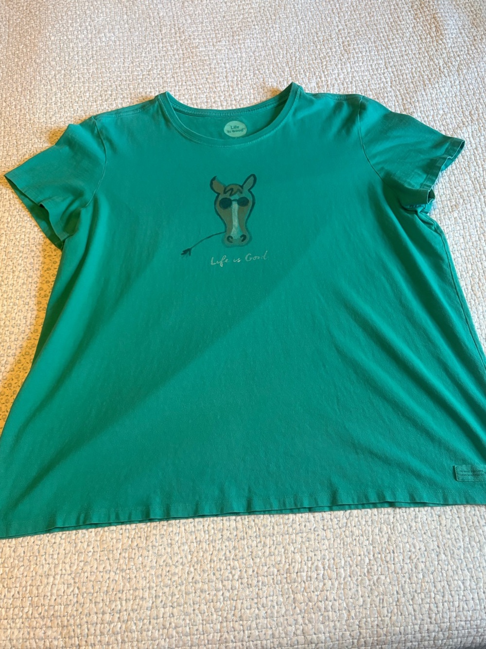 Life is Good Horse Crusher T-shirt
